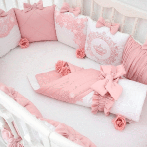 Ajuar de Cuna Rosa Suave