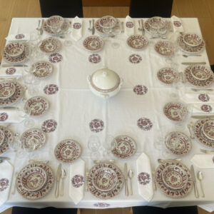 Mantel personalizado a juego con tu vajilla